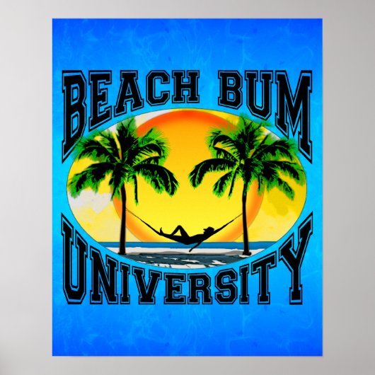 Universität Beach Bum Poster (Vorne)