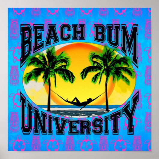 Universität Beach Bum Poster (Vorne)