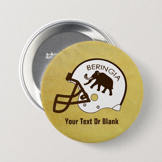 Universität Beringia Fußball Button (Vorne & Hinten)
