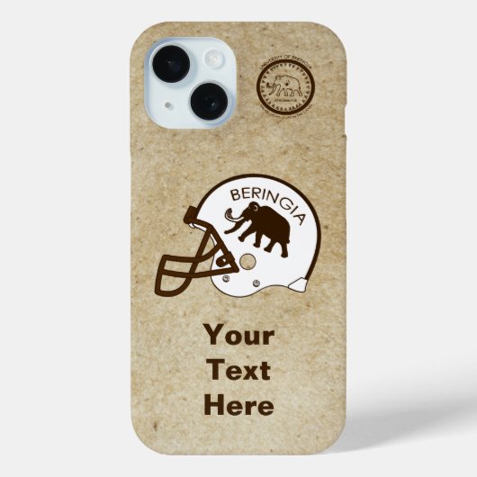 Universität Beringia Fußball Case-Mate iPhone Hülle (Rückseite)