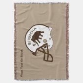 Universität Beringia Fußball Decke (Vorderseite Vertikal)