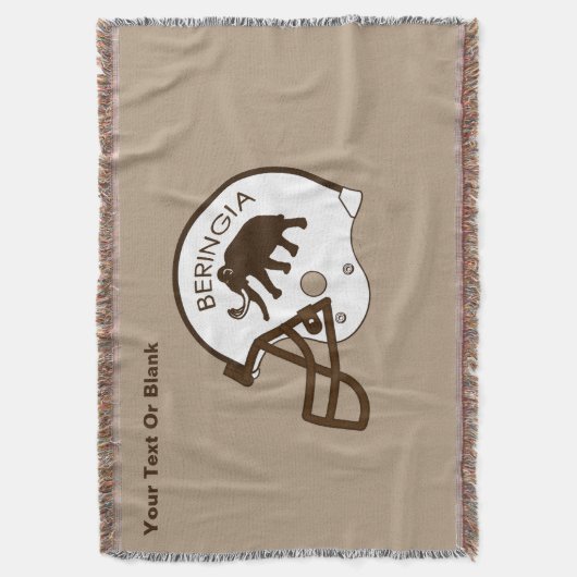 Universität Beringia Fußball Decke (Vorderseite Vertikal)