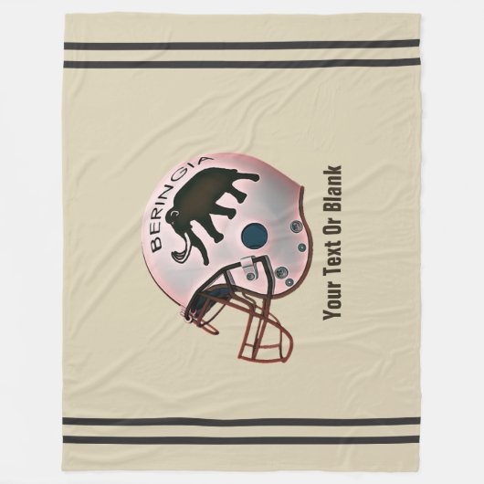 Universität Beringia Fußball Fleecedecke (Vorderseite)