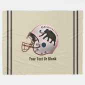 Universität Beringia Fußball Fleecedecke (Vorderseite (Horizontal))