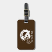 Universität Beringia Fußball Gepäckanhänger (Vorderseite vertikal)