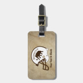 Universität Beringia Fußball Gepäckanhänger (Vorderseite vertikal)