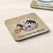 Universität Beringia Fußball Getränkeuntersetzer (Linke Seite)