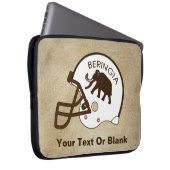 Universität Beringia Fußball Helmet Laptopschutzhülle (Vorne Rechts)