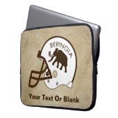 Universität Beringia Fußball Helmet Laptopschutzhülle (Vorderseite Links)