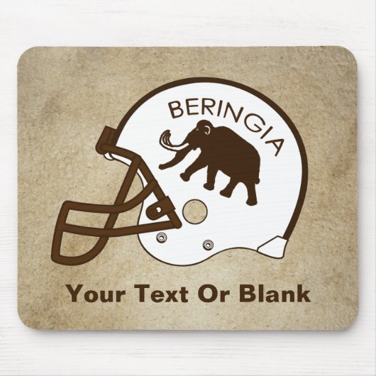 Universität Beringia Fußball Helmet Mousepad (Vorne)