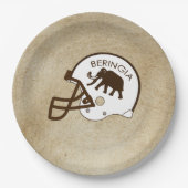 Universität Beringia Fußball Helmet Pappteller (Vorderseite)