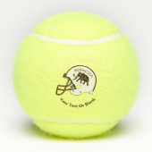 Universität Beringia Fußball Helmet Tennisbälle (Rückseite)
