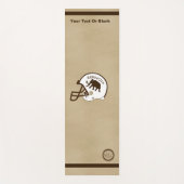 Universität Beringia Fußball Helmet Yogamatte (Vorderseite)