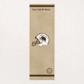 Universität Beringia Fußball Helmet Yogamatte (Rückseite)