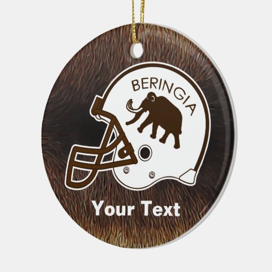 Universität Beringia Fußball Keramik Ornament (Links)