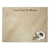 Universität Beringia Fußball Notizblock (Vorderseite)