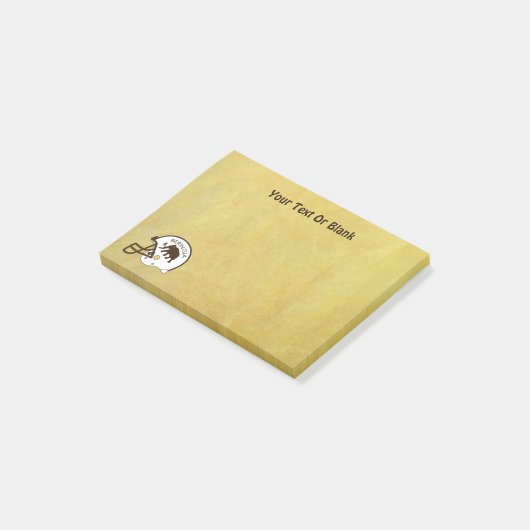 Universität Beringia Fußball Post-it Klebezettel (angewinkelt)