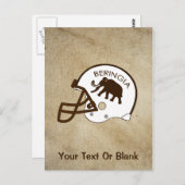 Universität Beringia Fußball Postkarte (Vorne/Hinten)