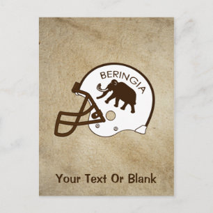 Universität Beringia Fußball Postkarte