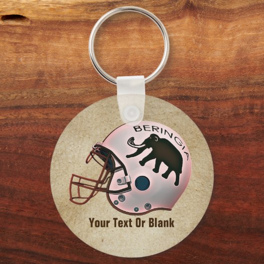 Universität Beringia Fußball Schlüsselanhänger (Vorderseite)