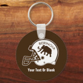 Universität Beringia Fußball Schlüsselanhänger (Vorderseite)