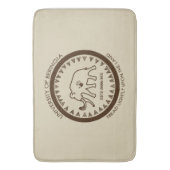 Universität Beringia Mammoth Badematte (Vorderseite Vertikal)