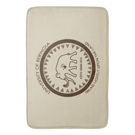 Universität Beringia Mammoth Badematte (Vorderseite Vertikal)
