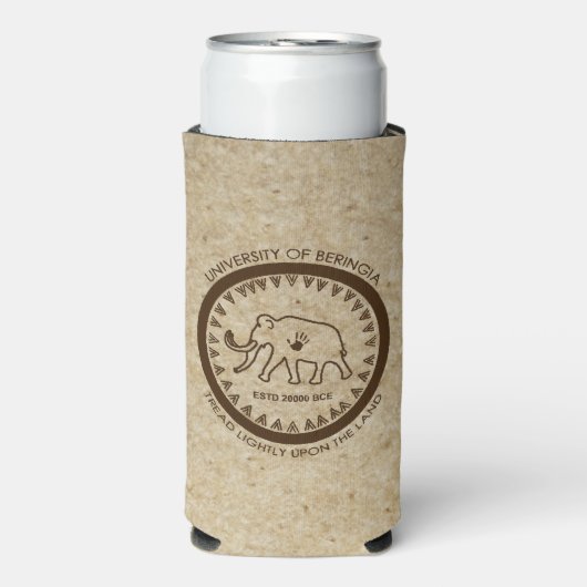 Universität Beringia Mammoth Can Cooler Selters Dosenkühler (Seltzer Vorderseite)