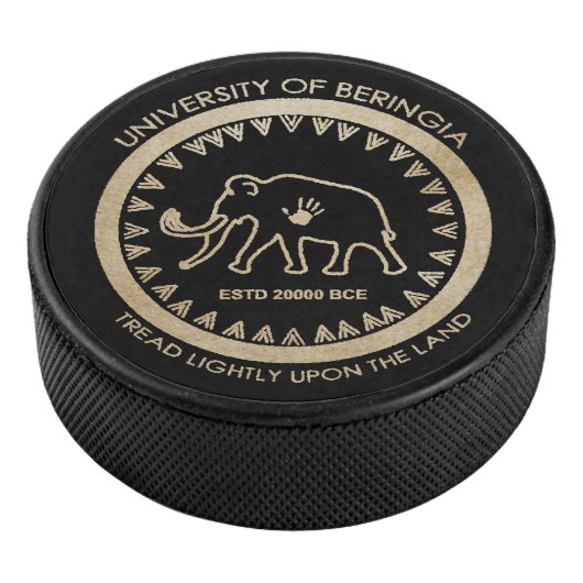 Universität Beringia Mammoth Eishockey Puck (3/4)