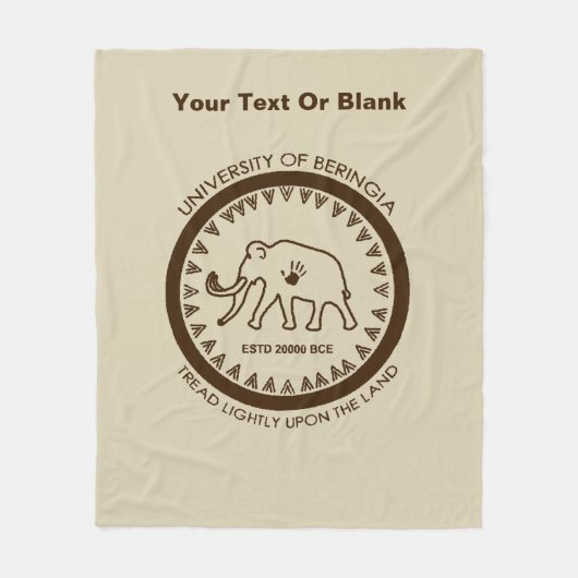 Universität Beringia Mammoth Fleecedecke (Vorderseite)