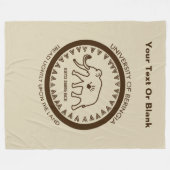 Universität Beringia Mammoth Fleecedecke (Vorderseite (Horizontal))