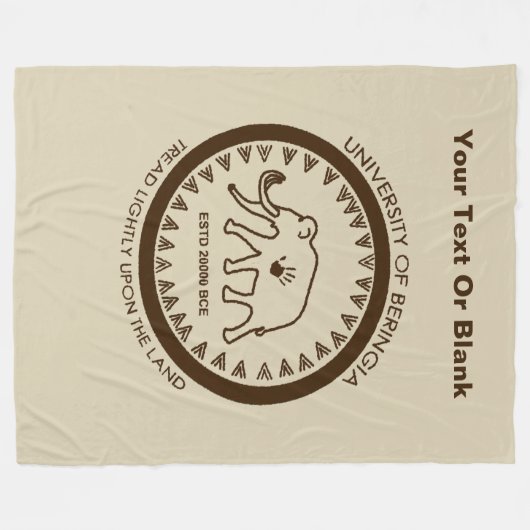 Universität Beringia Mammoth Fleecedecke (Vorderseite (Horizontal))