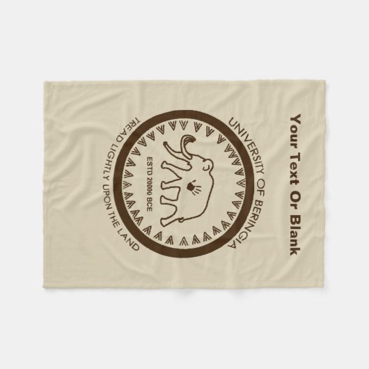 Universität Beringia Mammoth Fleecedecke (Vorderseite (Horizontal))