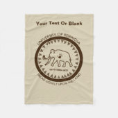 Universität Beringia Mammoth Fleecedecke (Vorderseite)