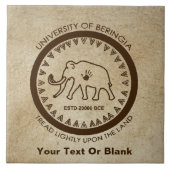 Universität Beringia Mammoth Fliese (Vorderseite)