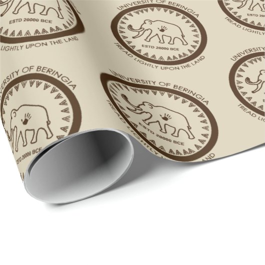Universität Beringia Mammoth Geschenkpapier (Rolleneckpunkt)