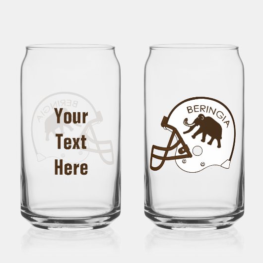 Universität Beringia Mammoth Helmet Dosenglas (Rückseite)