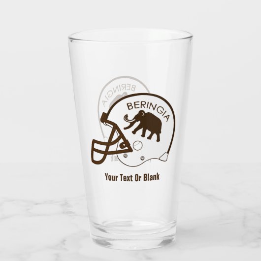 Universität Beringia Mammoth Helmet Glas (Rückseite)