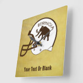 Universität Beringia Mammoth Helmet Quadratische Wanduhr (Winkel)