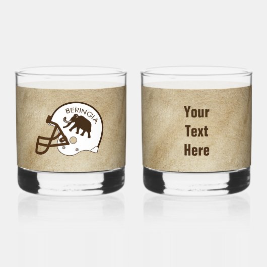 Universität Beringia Mammoth Helmet Whiskyglas (Vorderseite)