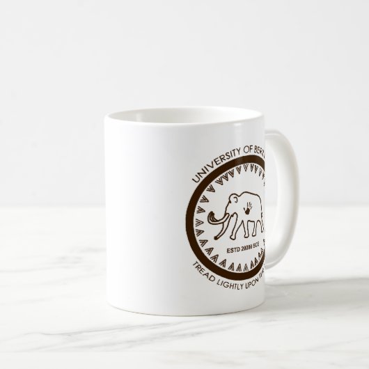 Universität Beringia Mammoth Kaffeetasse (VorderseiteRechts)