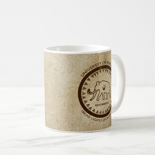 Universität Beringia Mammoth Kaffeetasse (VorderseiteRechts)