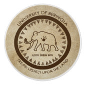Universität Beringia Mammoth Keramikknauf (Vorderseite)