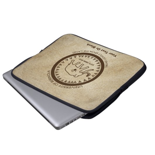 Universität Beringia Mammoth Laptopschutzhülle (Vorne Knopf)
