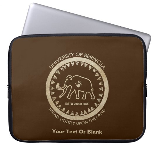 Universität Beringia Mammoth Laptopschutzhülle (Vorderseite)