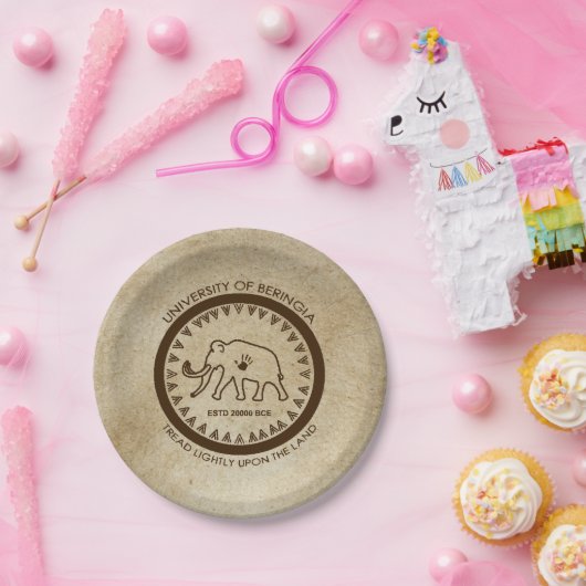 Universität Beringia Mammoth Pappteller (Party)