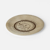 Universität Beringia Mammoth Pappteller (Schrägansicht)