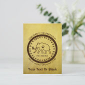 Universität Beringia Mammoth Postkarte (Stehend Vorderseite)