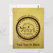 Universität Beringia Mammoth Postkarte (Vorne/Hinten)