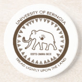 Universität Beringia Mammoth Sandstein Untersetzer (Vorne)
